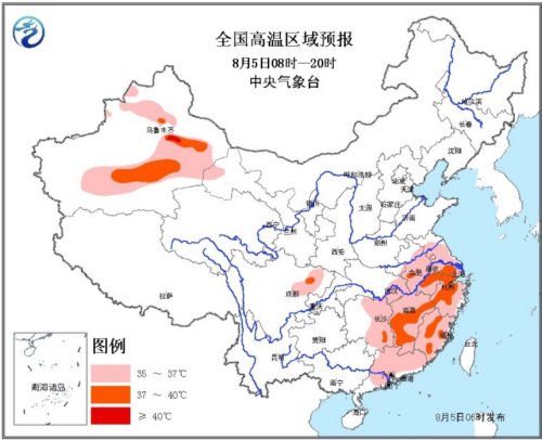 江浙等7省份部分地区最高气温超37℃