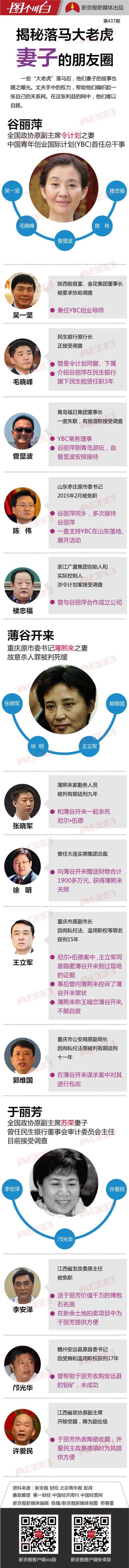 图解落马大老虎妻子的朋友圈